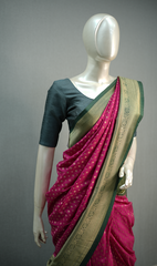 Ready to Wear Saree - Rani colour Search code 1000