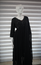 Women's Salwar Suit Set | Women's Black Salwar Suit | Wearable Art