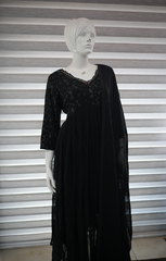 Women's Salwar Suit Set | Women's Black Salwar Suit | Wearable Art