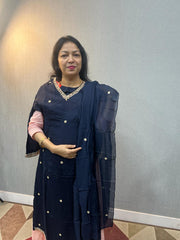 SALWAR SUIT SET -Navy blue colour Search code 9503