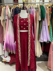 SKIRT AND TOP -Dark Marron colour Search code 9524