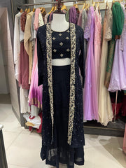 SKIRT AND TOP - Dark blue colour Search code 9522