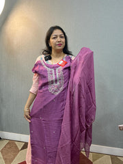 SALWAR SUIT SET - Dusty pink colour Search code 9517