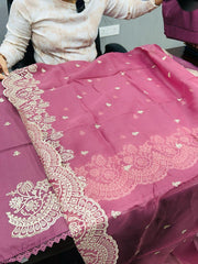 UNSTITCHED SALWAR SUIT SET- Purple shade Search code 1617