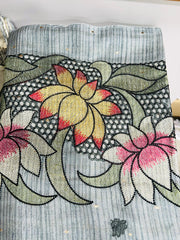 UNSTITCHED SALWAR SUIT SET-Lavander shade Search code 1634