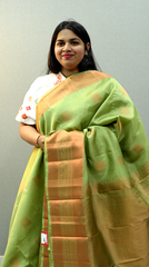 Green Kanchipuram Saree | Green Saree | Wearable Art