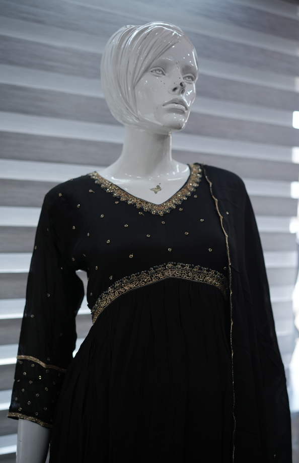 Black Salwar Suit Set | Salwar Suit Set | Wearable Art