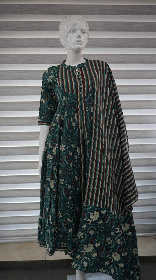 Blue Salwar Suit Set | Women's Blue Salwar Suit | Wearable Art