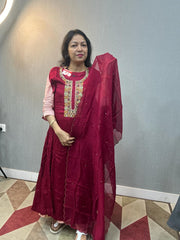 SALWAR SUIT SET  -Dark pink colour  Search code 9507