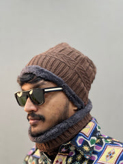 Men's Hat and Scarf Set | Winter Hats for Men | Wearable Art