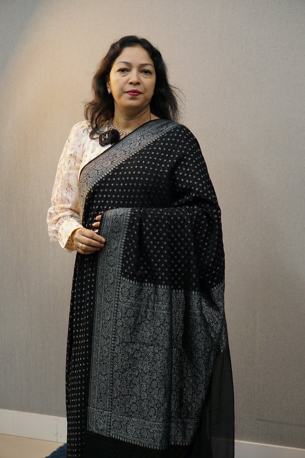 Black Banarasi Saree | Women's Banarasi Saree | Wearable Art